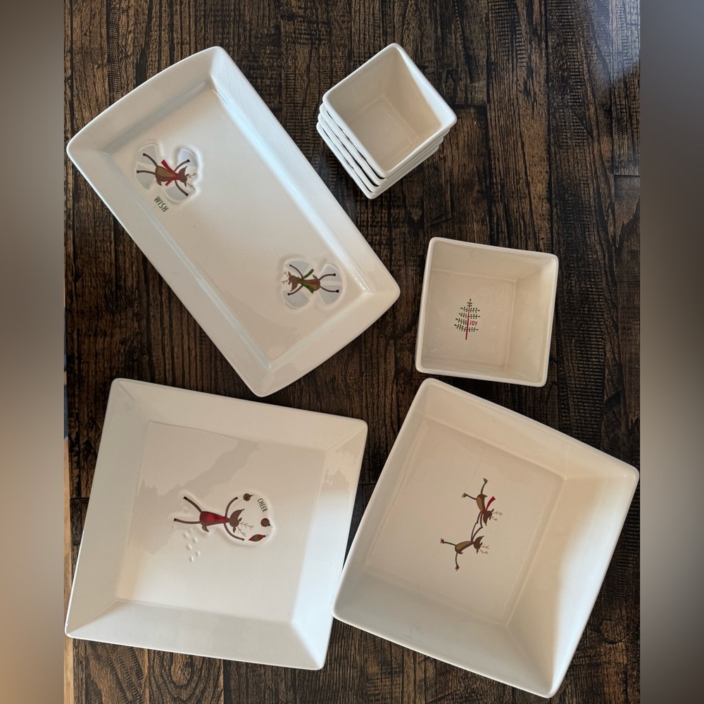 8 piece St. Nicholas Square “Reindeer Games” set.